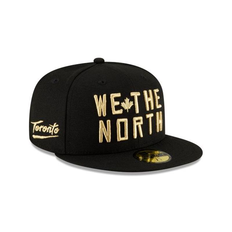 NBA Toronto Raptors City Edition 59Fifty Fitted (XQX6937) - Black New Era Caps